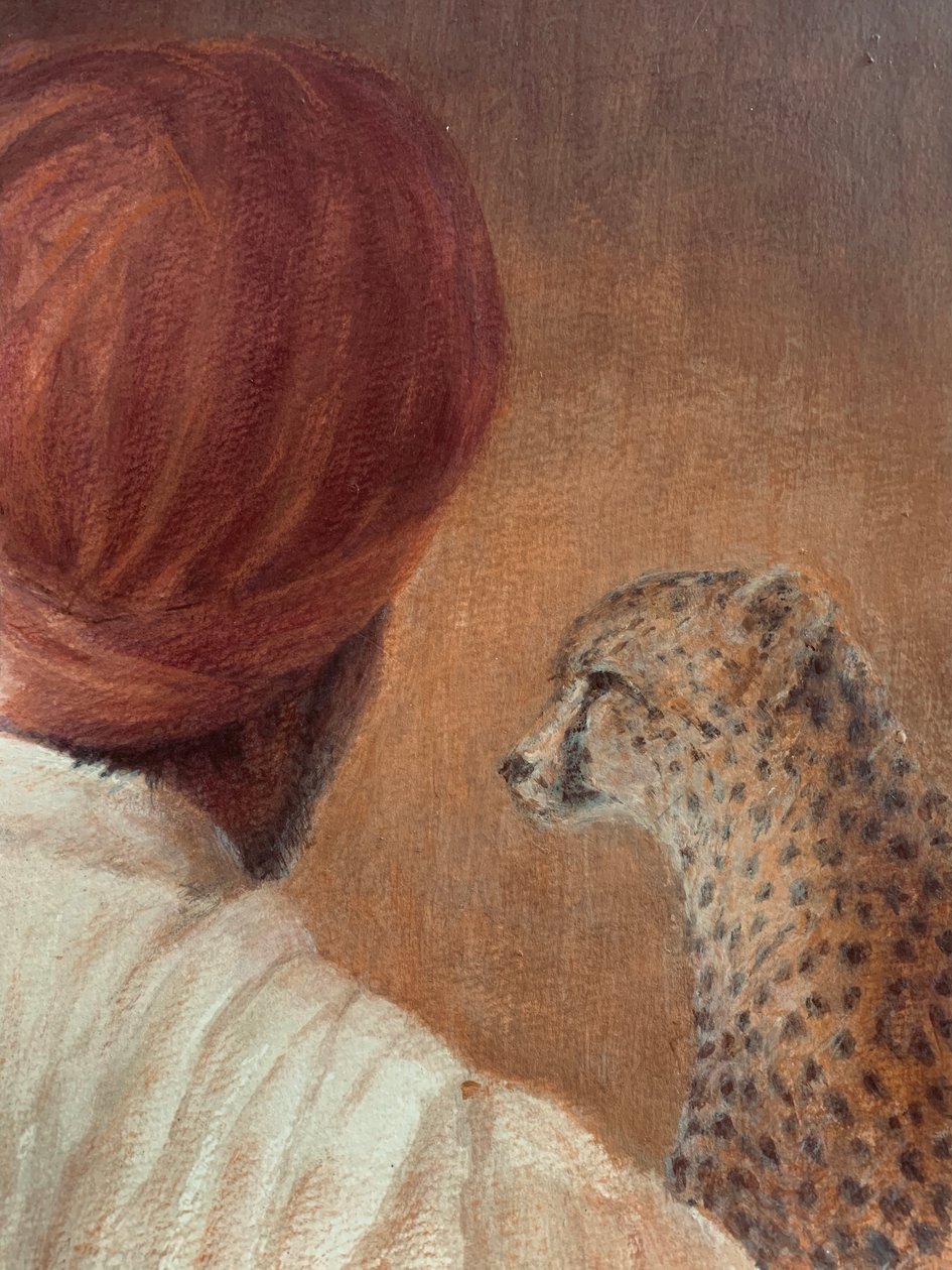 Man + Cheetah 1 door Lincoln Seligman