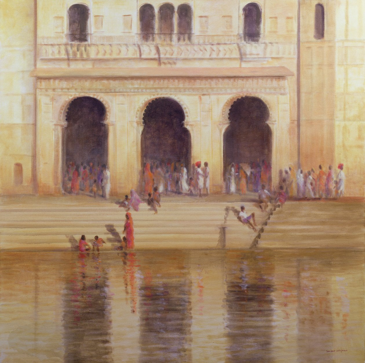 Udaipur Trappen door Lincoln Seligman