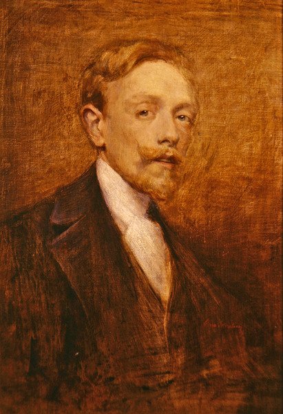 Zelfportret, 1900 door Lino Selvatico