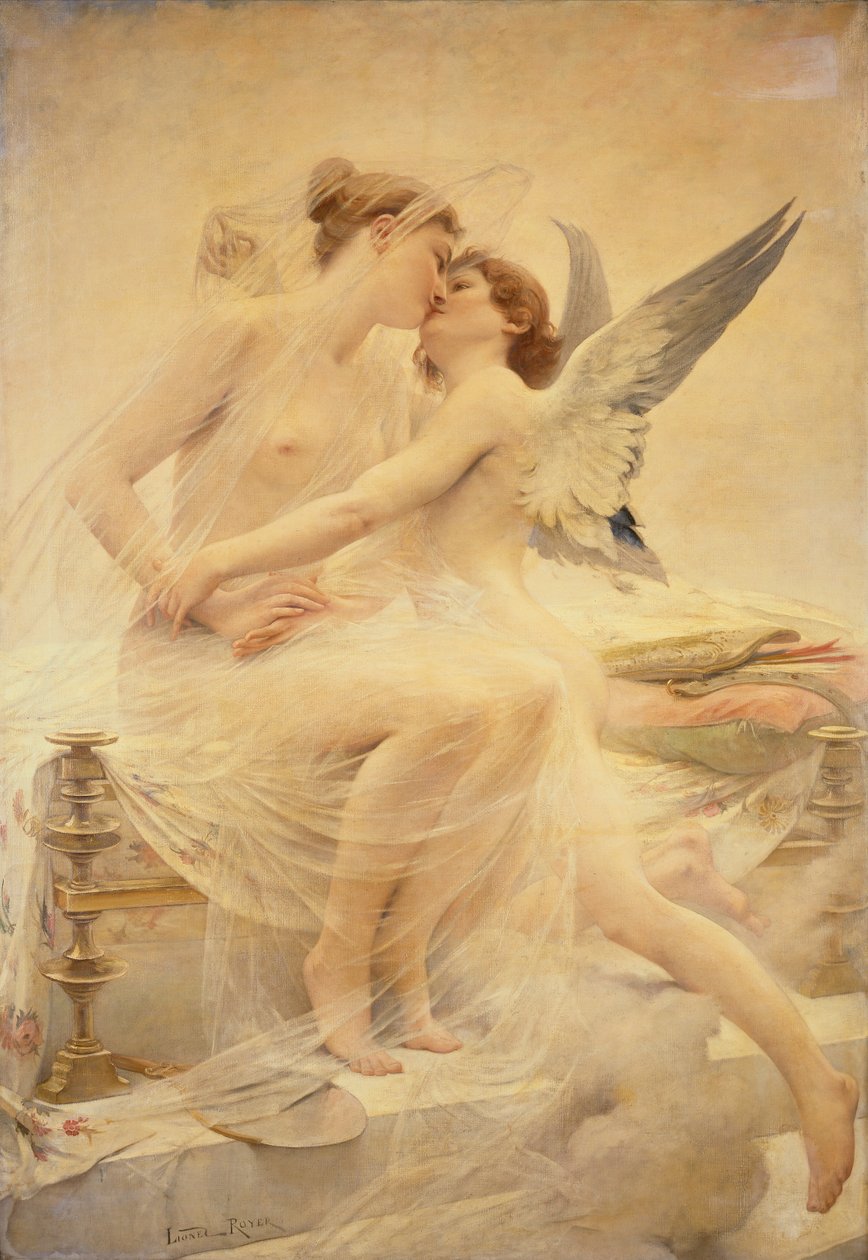 Cupido en Psyche door Lionel Noel Royer