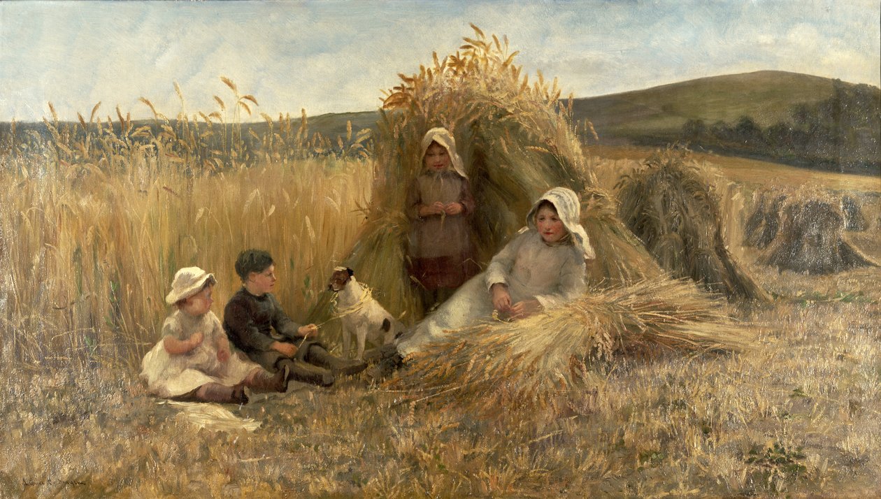 Jonge oogsters door Lionel Percy Smythe