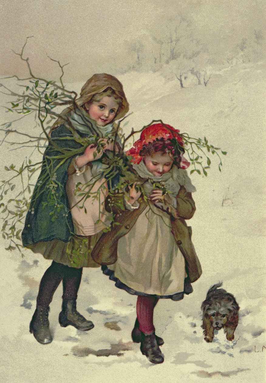 Illustratie uit Kerstboomfee, uitgegeven 1886 door Lizzie Mack