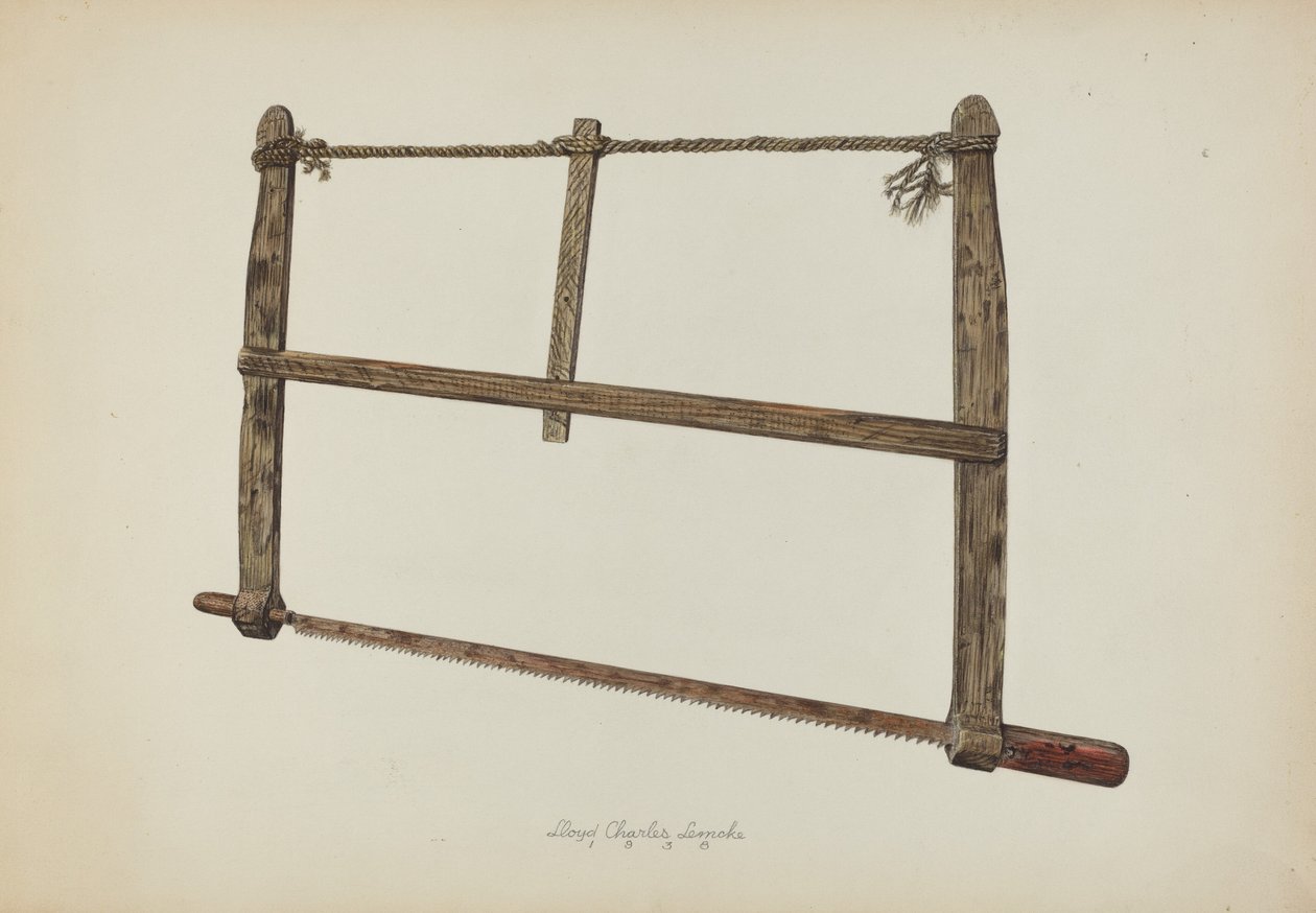 Coopersmith Zaag, 1938 door Lloyd Charles Lemcke