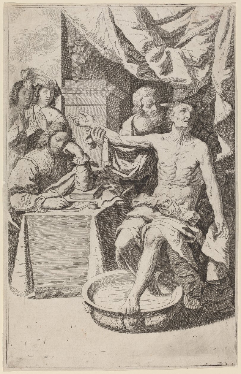 De Dood van Seneca door Lodovico Lana