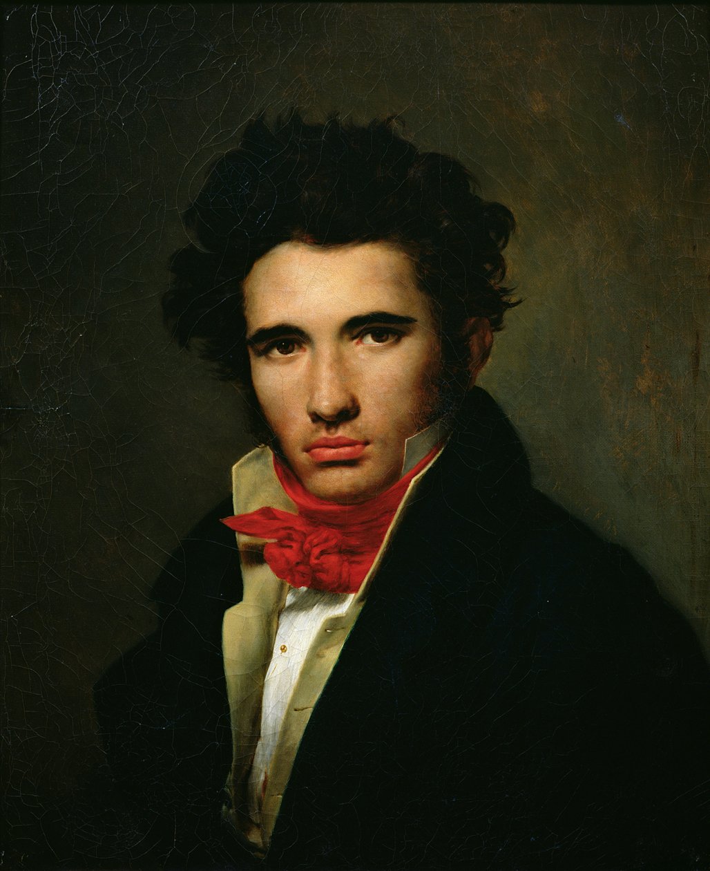 Zelfportret, c.1818 door Léon Cogniet