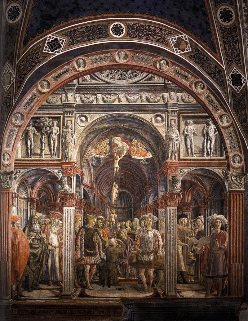 De Oprichting van het Spedale di Santa Maria della Scala door Lorenzo di Pietro Vecchietta