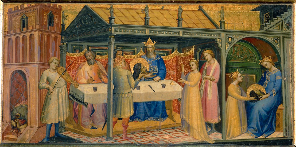 Het banket van Herodes ... door Lorenzo Monaco