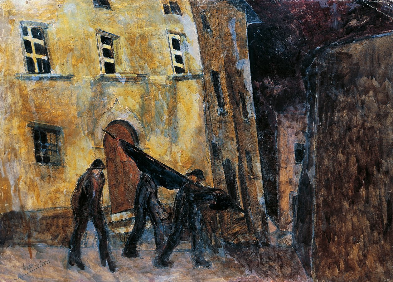 Begrafenis van een anarchist door Lorenzo Viani