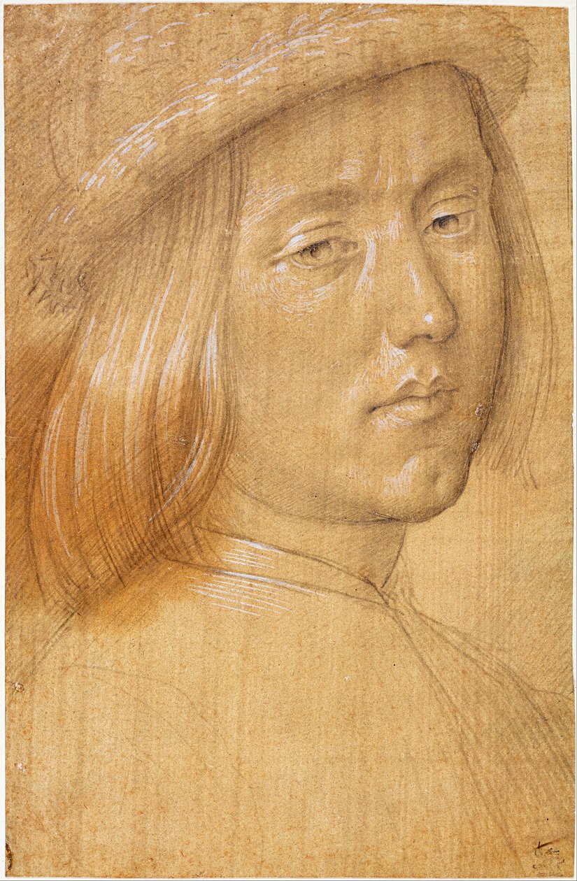 Hoofd Jeugd door Lorenzo di Credi