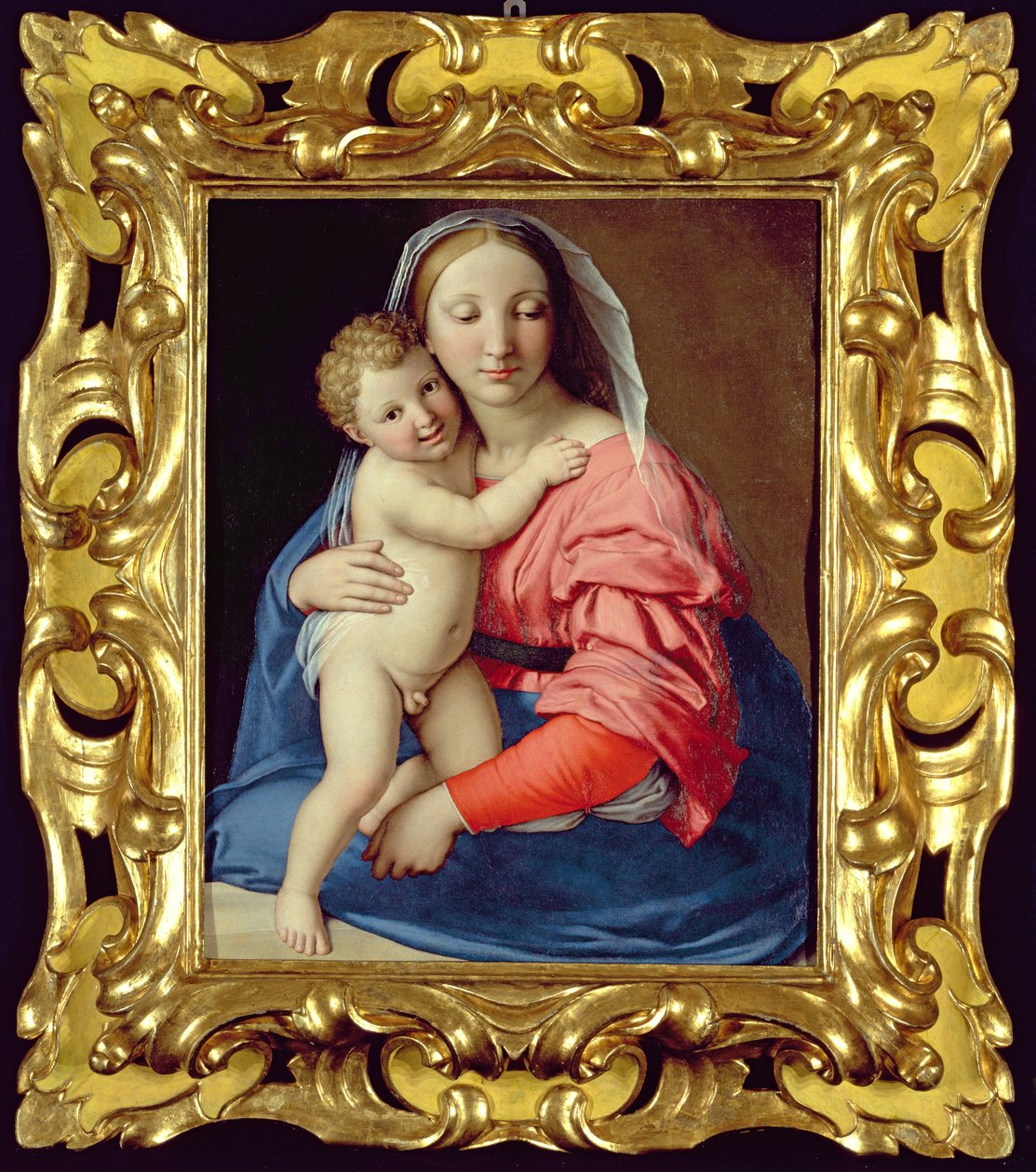 Madonna en Kind door Lorenzo di Credi