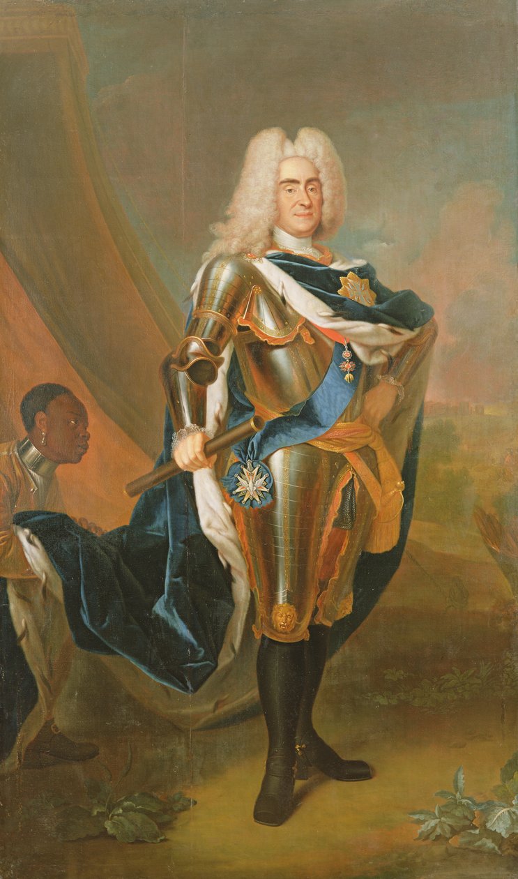 Koning Augustus II van Polen, voor 1730 door Louis de Silvestre