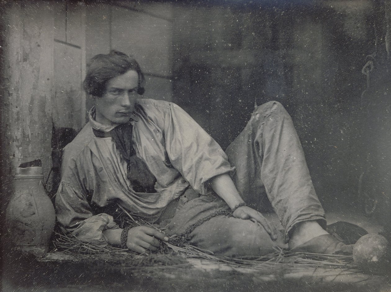 Louis Dodier als gevangene, 1847 door Louis Adolphe Humbert de Molard