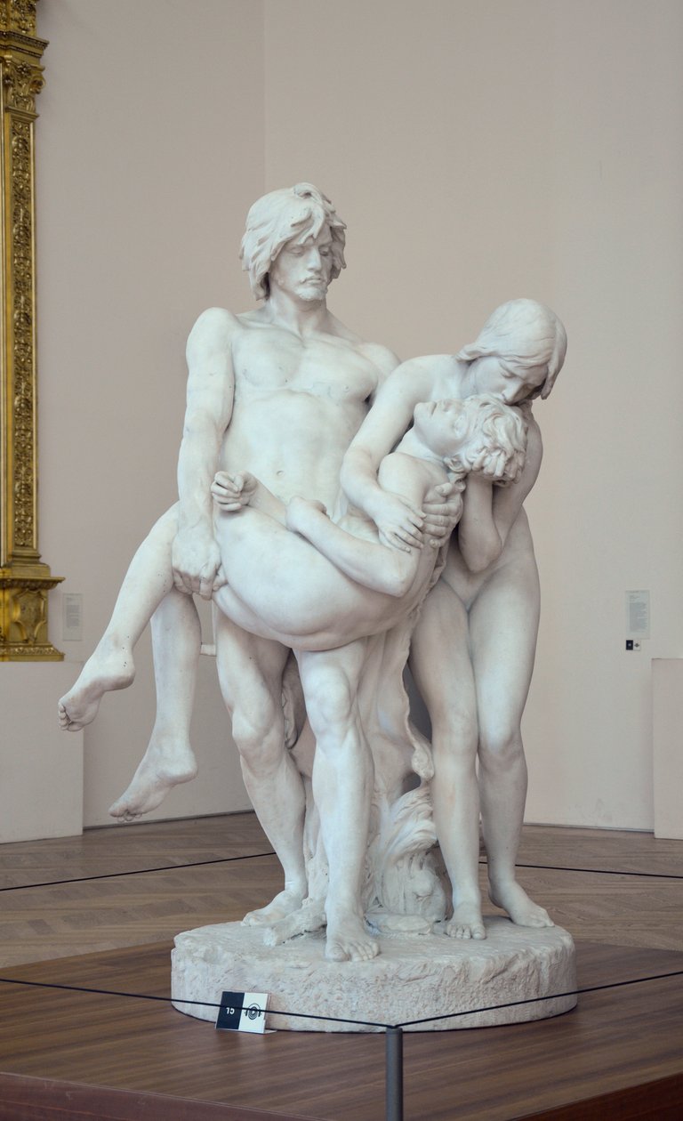 De Eerste Begrafenis door Louis Ernest Barrias