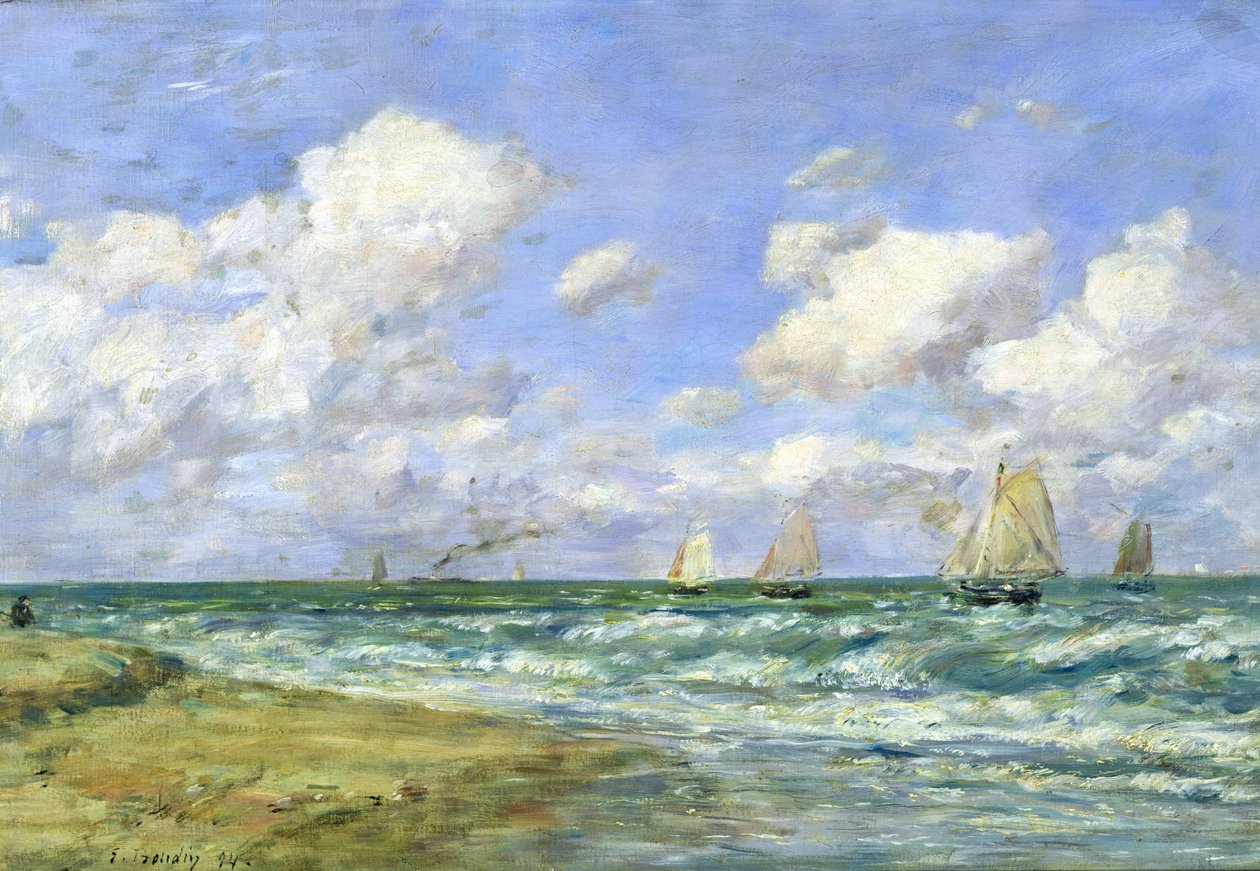 Mariene scène, 1894 door Eugene Louis Boudin