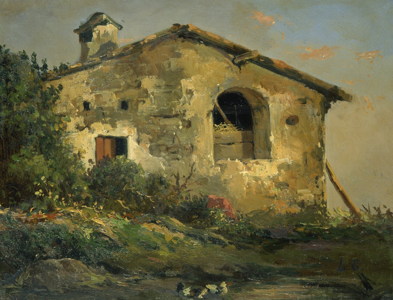 Een Ruïne door Louis Gurlitt