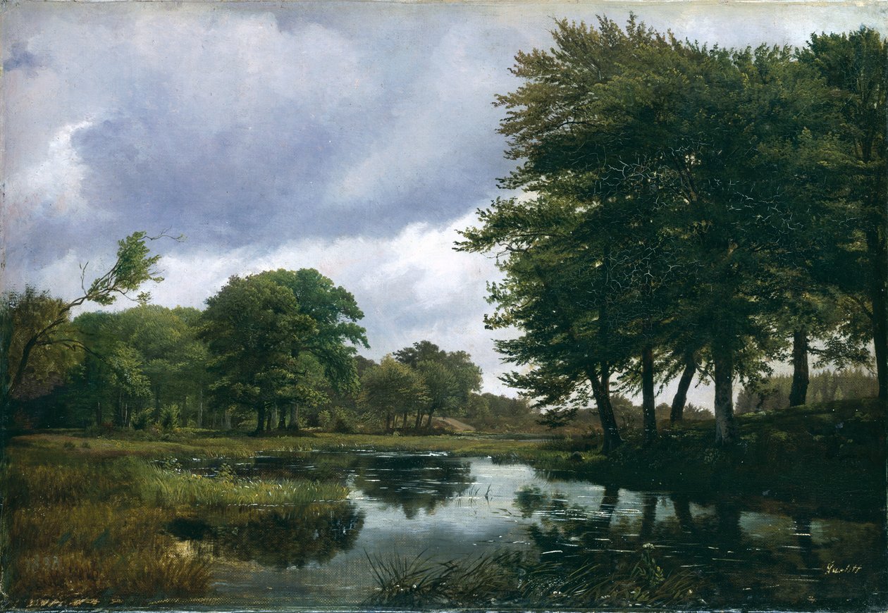 Landschap bij Silkeborg, 1833 door Louis Gurlitt