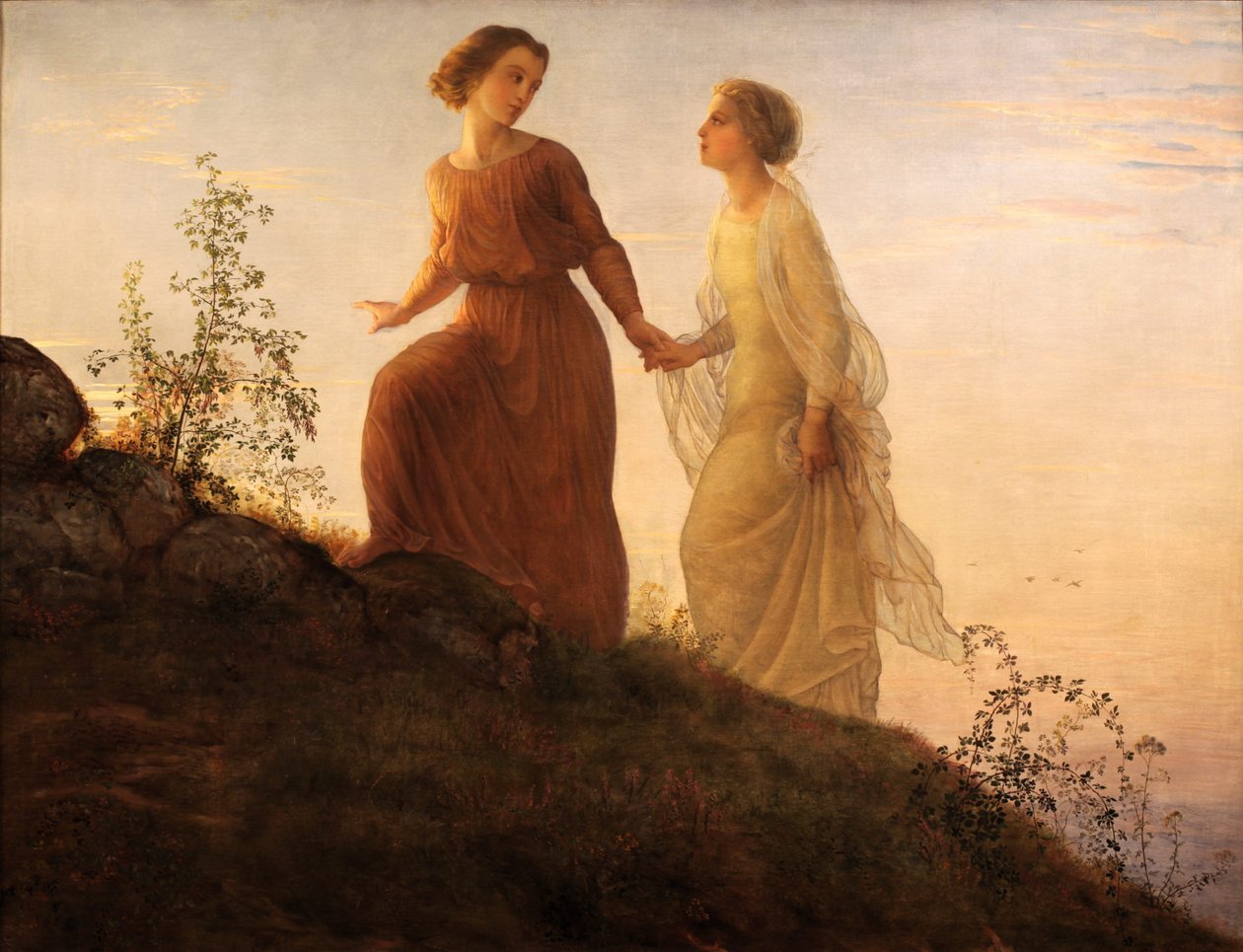 Gedicht van de ziel - Op de berg door Louis Janmot