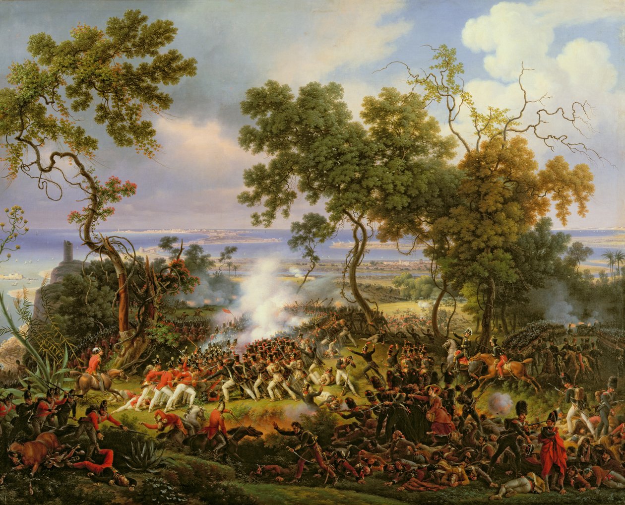 De slag bij Chiclana, 5 maart 1811, 1824 door Louis Lejeune