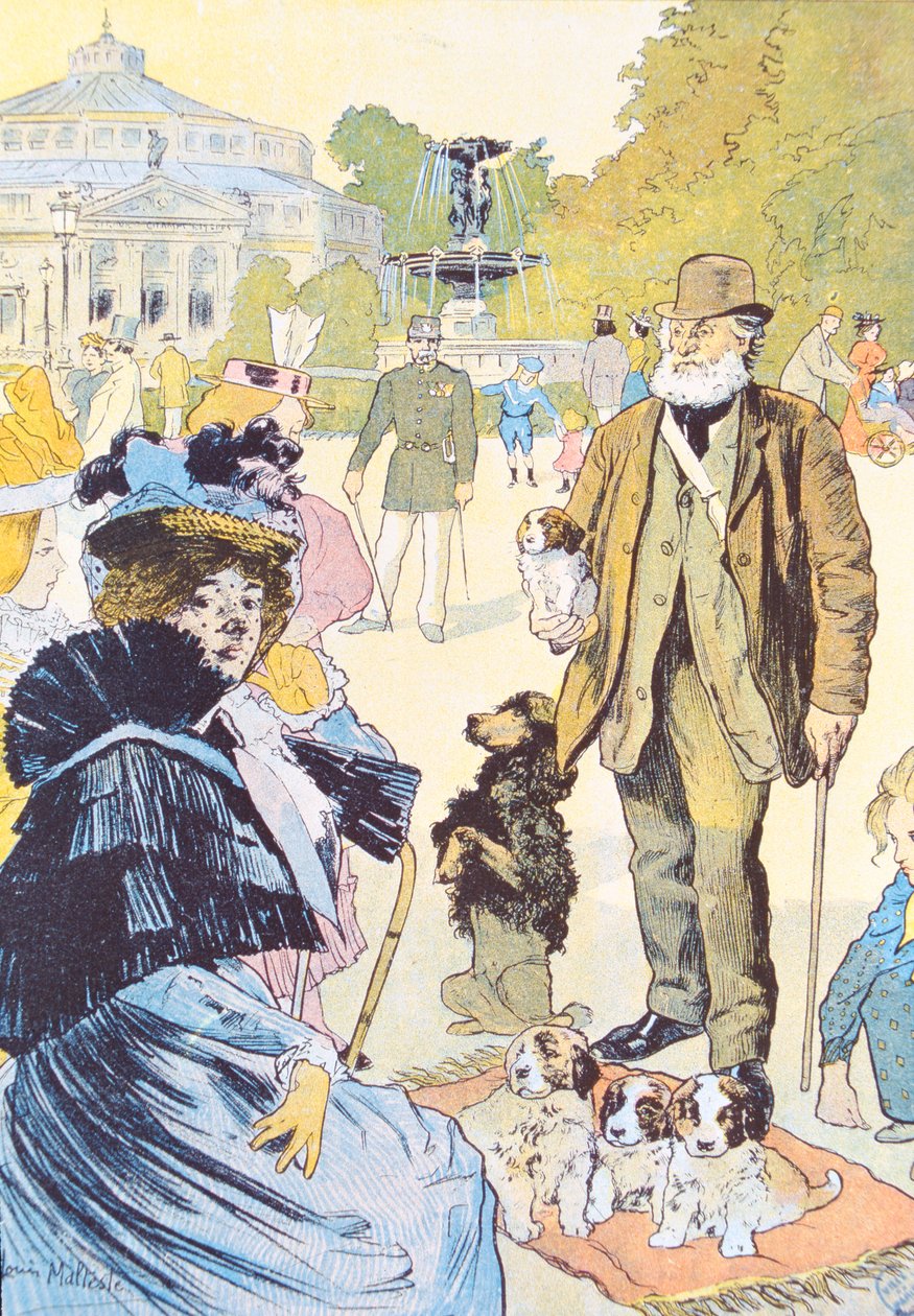 Buiten het Ledoyen-restaurant op de Champs-Elysées, Parijs, 1897 door Louis Malteste