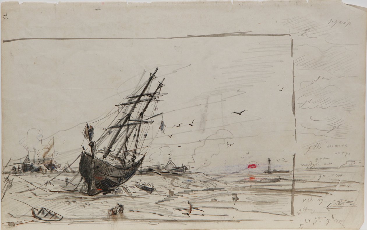 Tekening door Louis Marie Faudacq