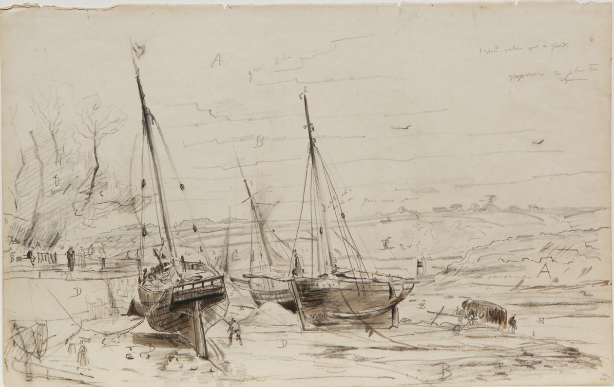 Tekening door Louis Marie Faudacq