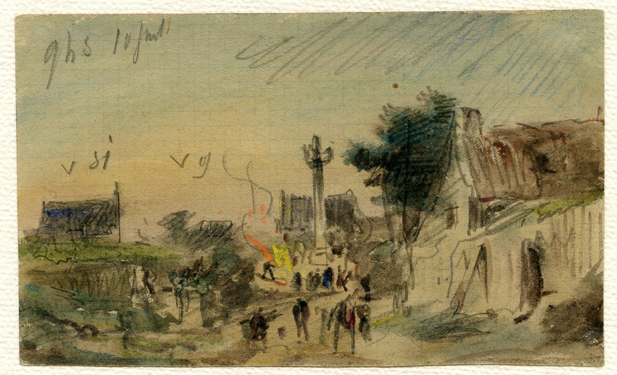 Tekening door Louis Marie Faudacq