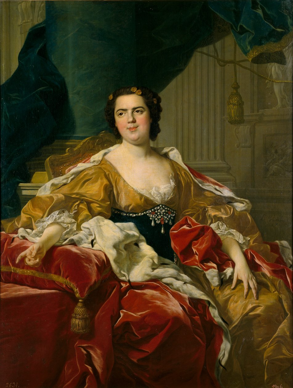 Luisa Isabel de Borbón, vrouw van don Felipe de Parma door Louis Michel van Loo