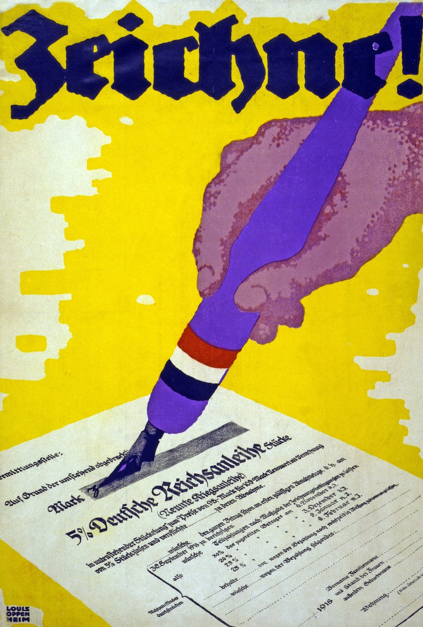 Zeichne! Gepubliceerd 1918 door Louis Oppenheim