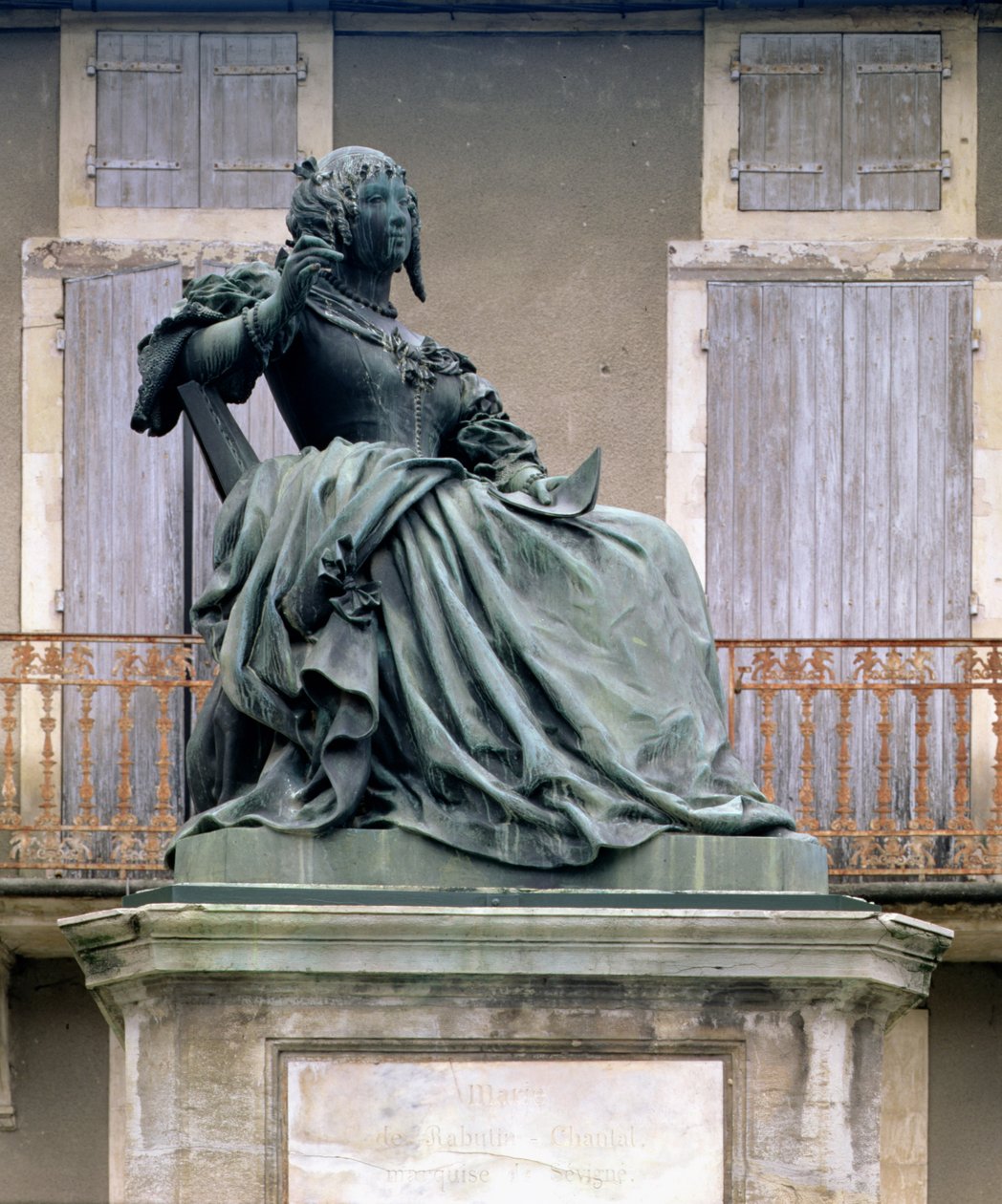 De markiezin de Sévigné (1626-1696) 1857-59 door Louis Rochet