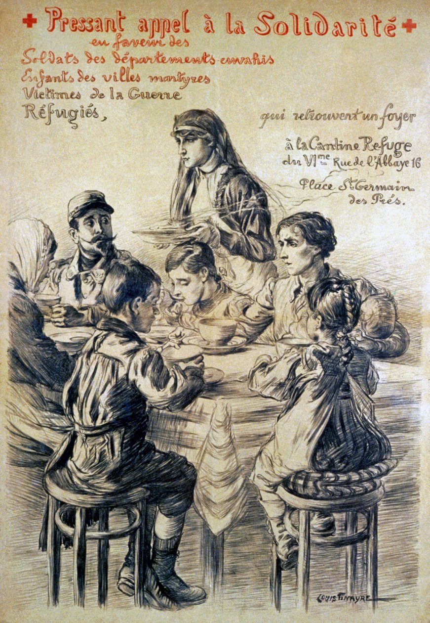 Dringende oproep voor steun, 1917 door Louis Tinayre