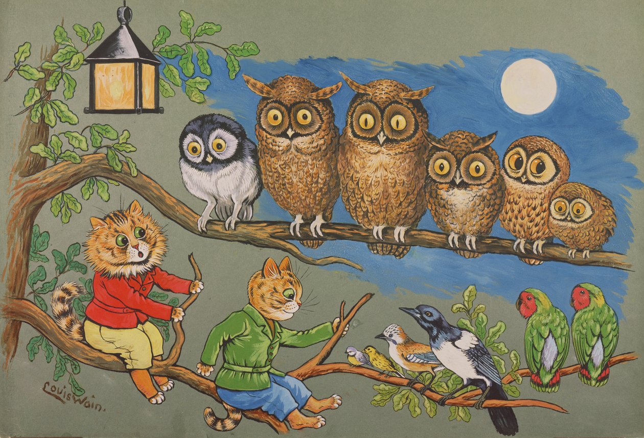 Moonlight Sonata, c.1900-10 door Louis Wain