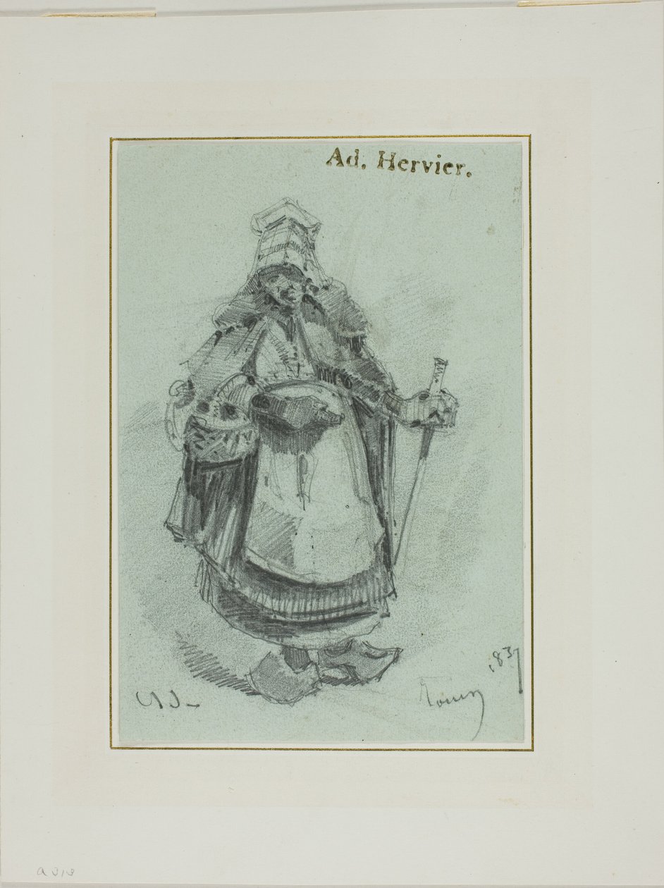 Boerin door Louis Adolphe Hervier