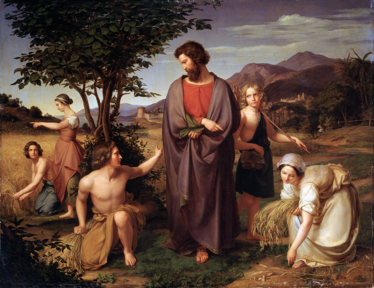 Ruth in het veld van Boaz, 19e eeuw door Louis Ammy Blanc