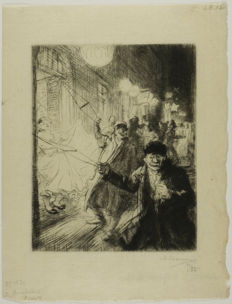 Le Nys, Amsterdam door Louis Auguste Lepère