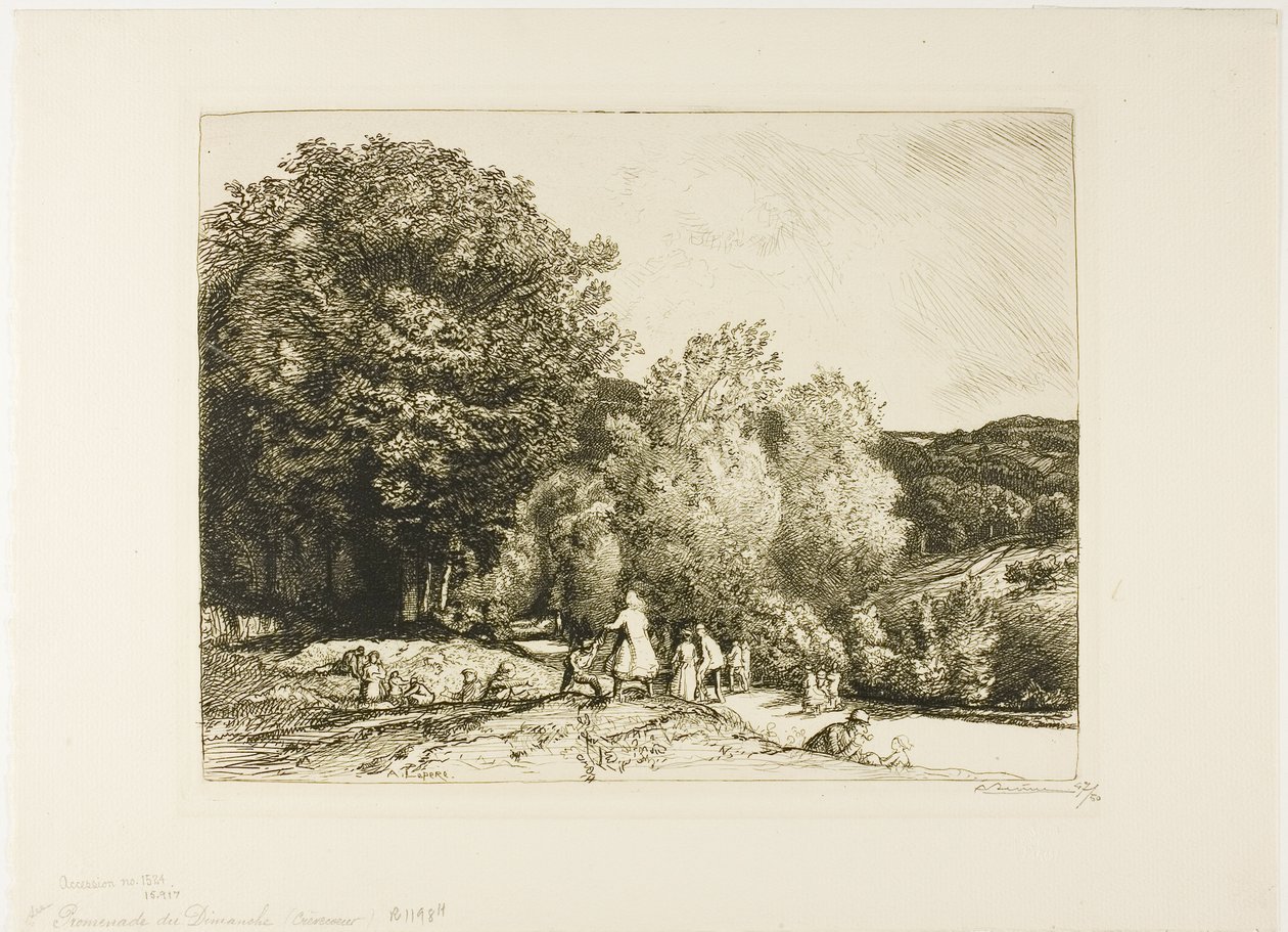Zondag Wandeling door Louis Auguste Lepère