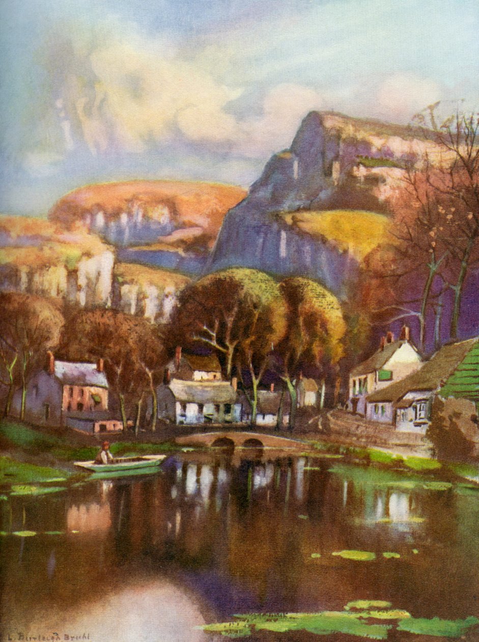 Cheddar Gorge, Somerset, 1924-1926 door Louis Burleigh Bruhl