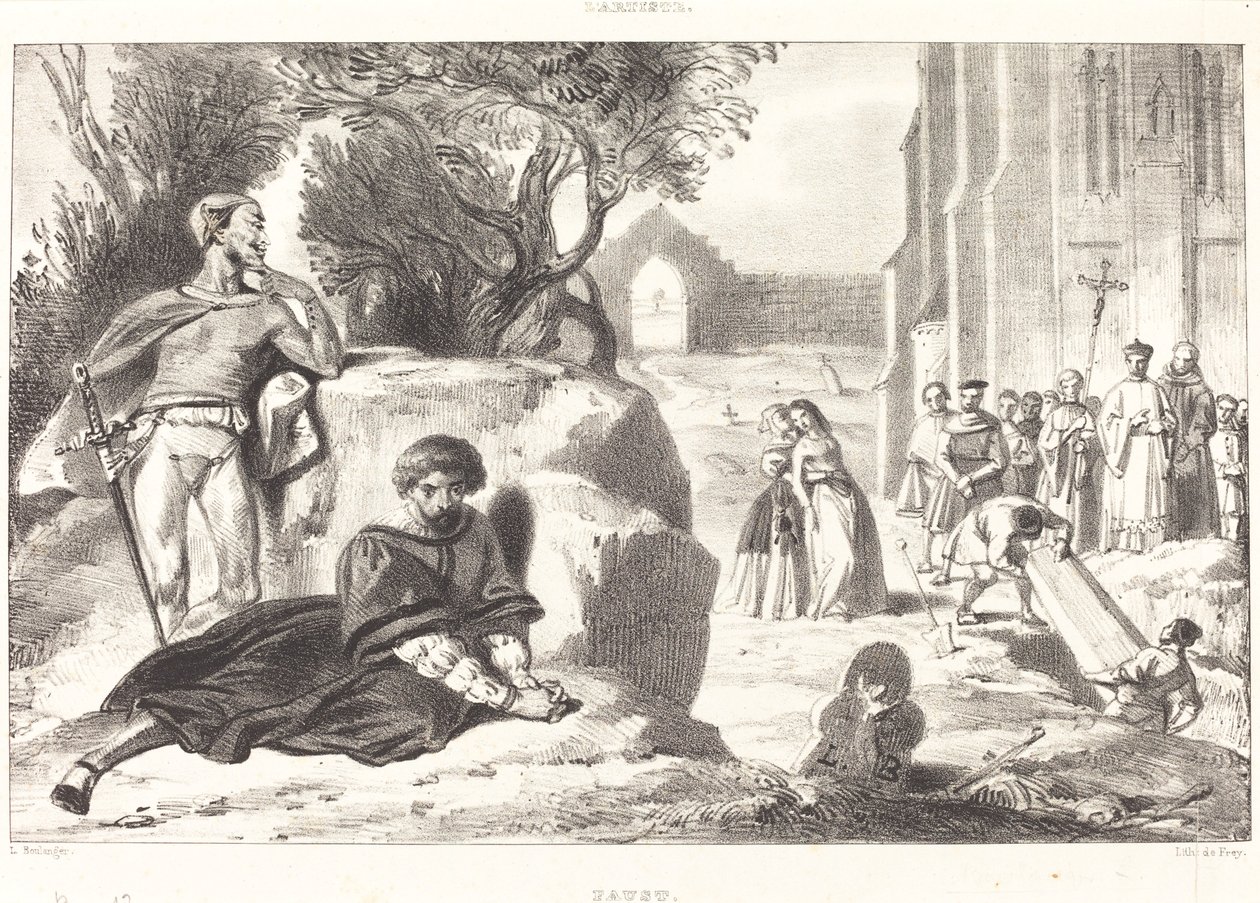 Scènes uit Faust door Louis Candide Boulanger