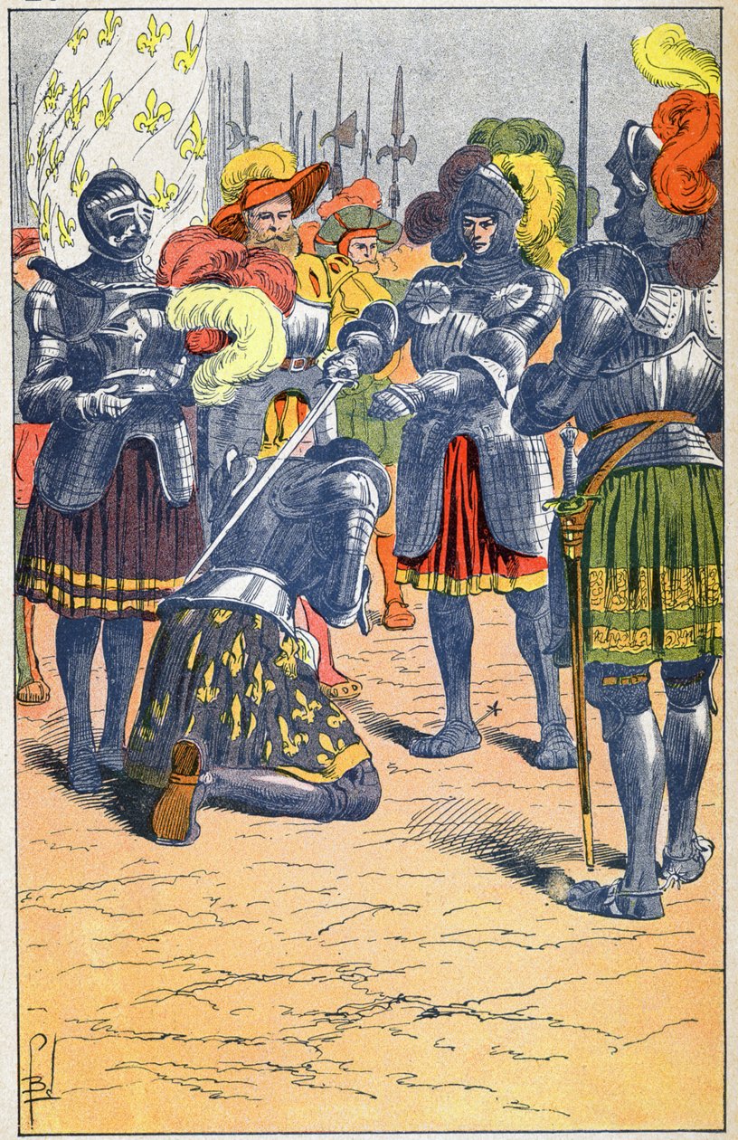 Verzachting van Francois I door Louis Charles Bombled
