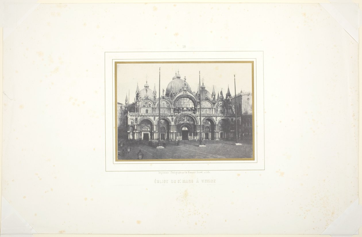 Kerk van St. Marc in Venetië door Louis Désiré Blanquart Evrard