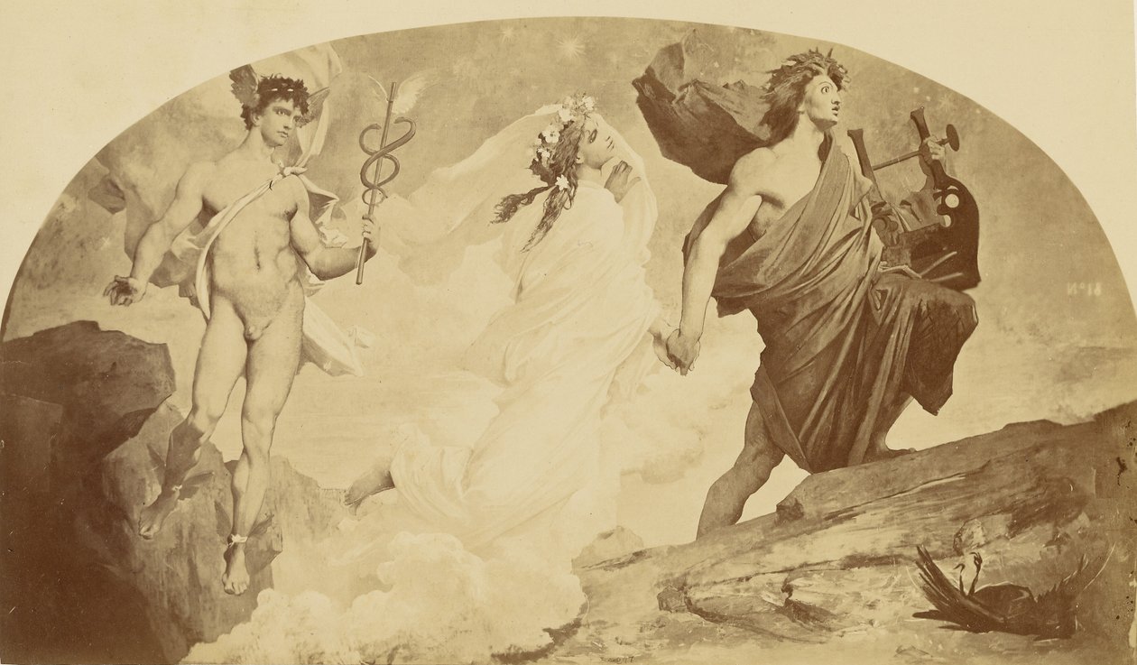 Orpheus en Eurydice door Louis Emile Durandelle