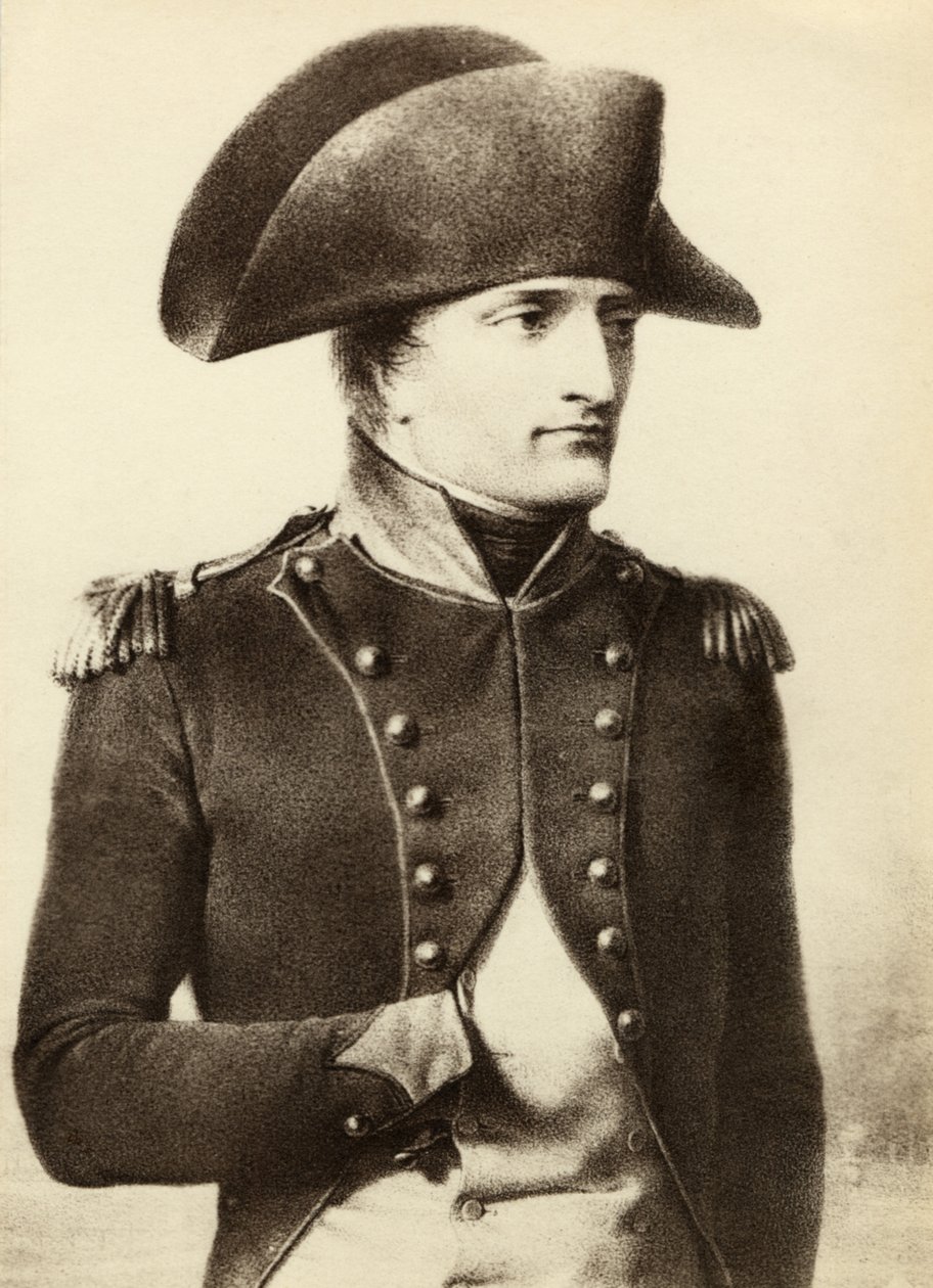 NAPOLEON Bonaparte door Louis Eugene Gabriel Isabey