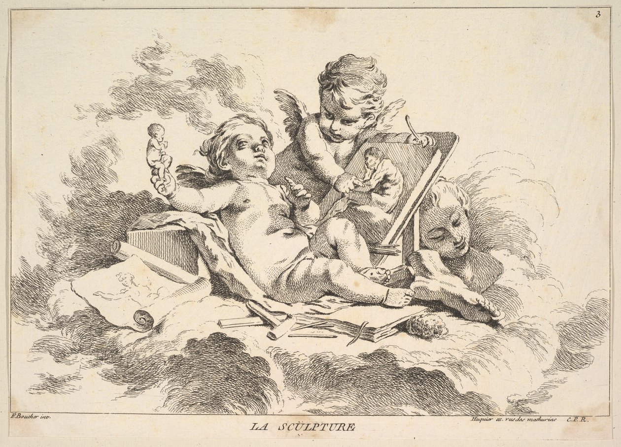Beeldhouwwerk door Louis Felix de la Rue