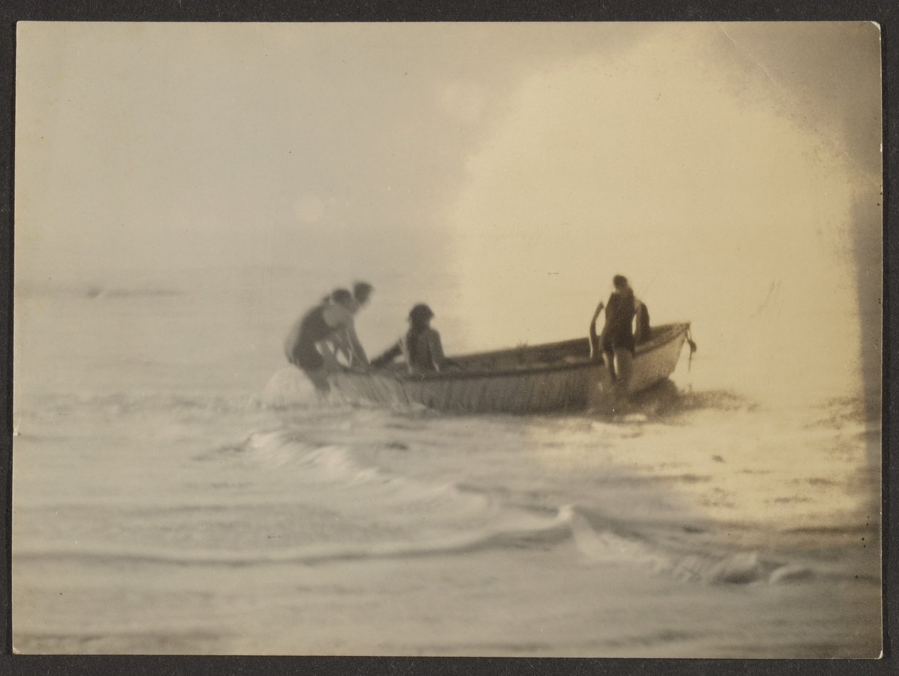 [Boot op het water]. door Louis Fleckenstein