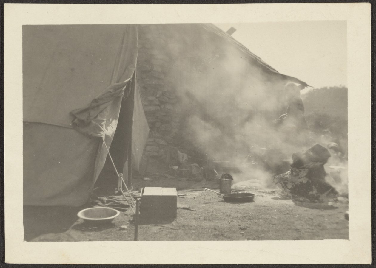 [Camp Scene]. door Louis Fleckenstein
