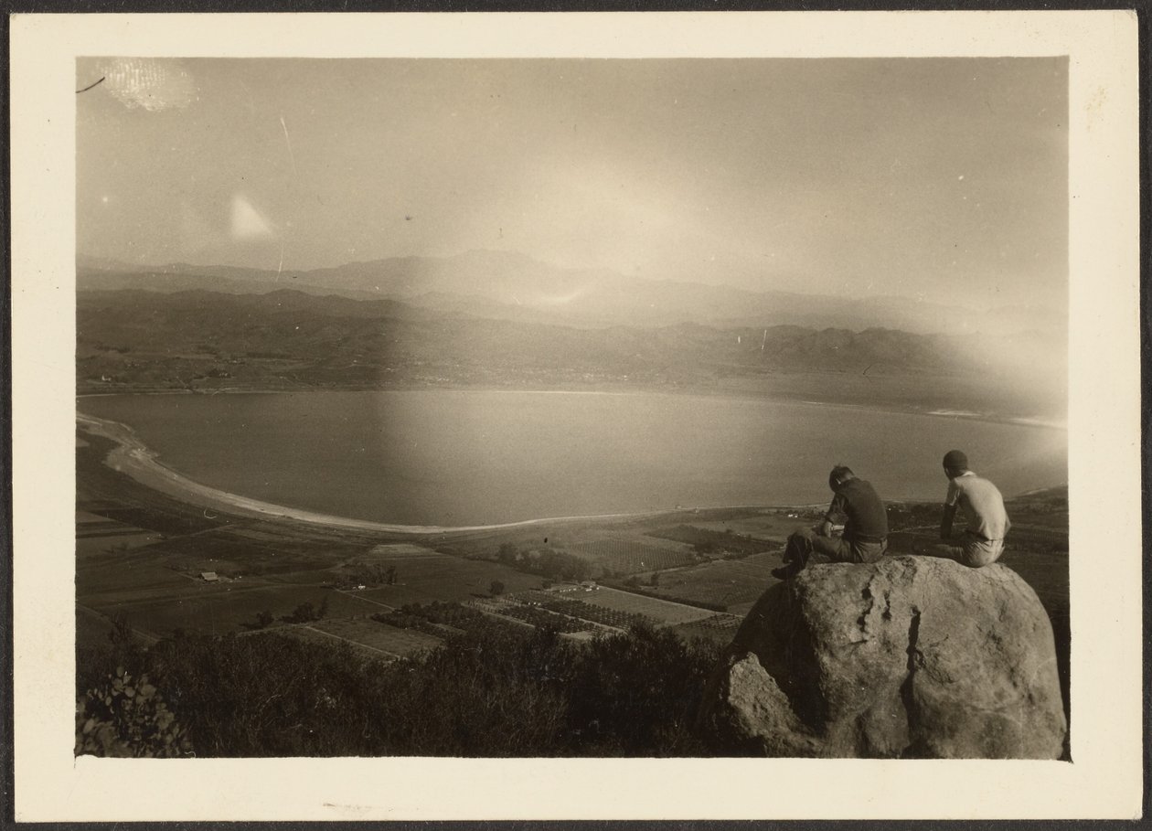 [Figuren in landschap]. door Louis Fleckenstein