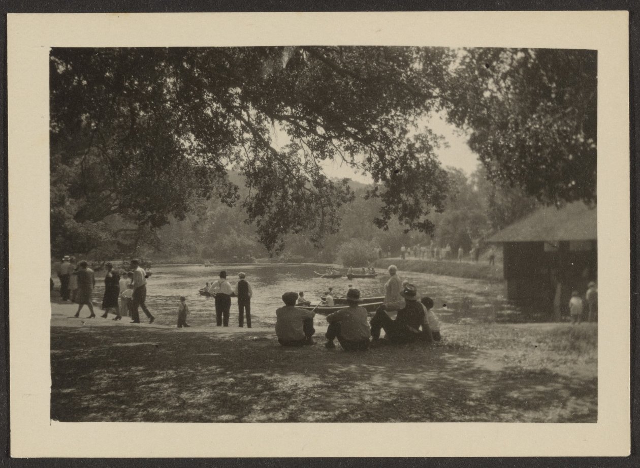 [Figuren in Park]. door Louis Fleckenstein
