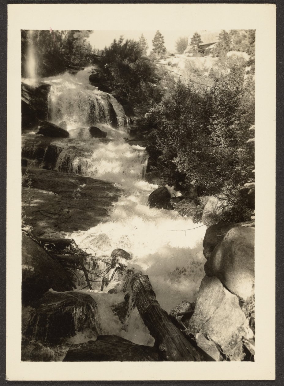 [Landschap met waterval] door Louis Fleckenstein