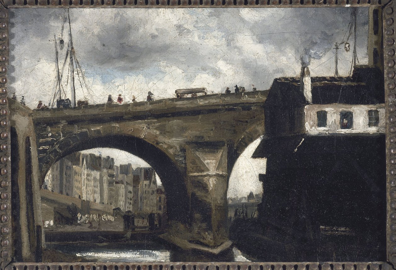 Notre-Dame Brug en Pomp door Louis Godefroy Jadin