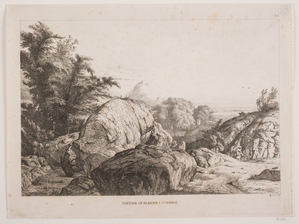 Partij van Blekinge in Zweden door Louis Gurlitt
