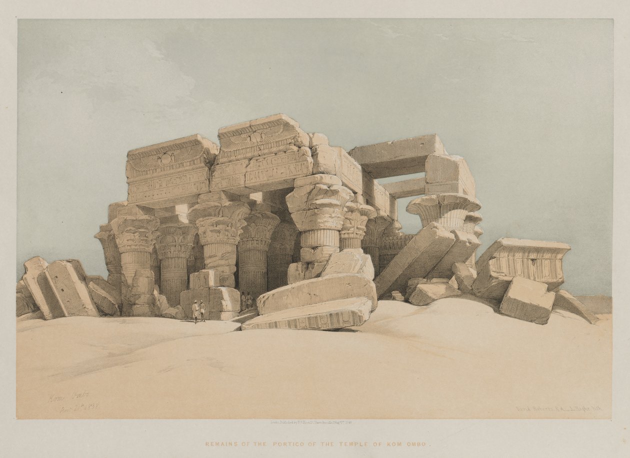 Egypte en Nubië, Deel II: Kom-Ombo door Louis Haghe